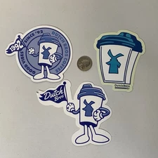 Dutch Bros Grand Opening Stickers Lot Of 3 Good Vibes Coffee Since ‘92 Blue