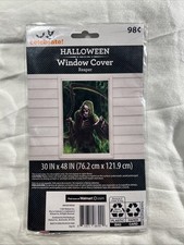 Halloween window cover grim reaper 30" x 48" party decor haunted house