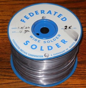Vintage Federated Wire Solder 50/50 25 lbs for stained glass