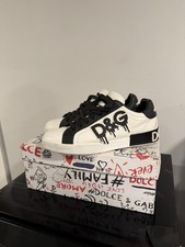 Dolce & Gabbana Men s White/Black Low Top Lac...