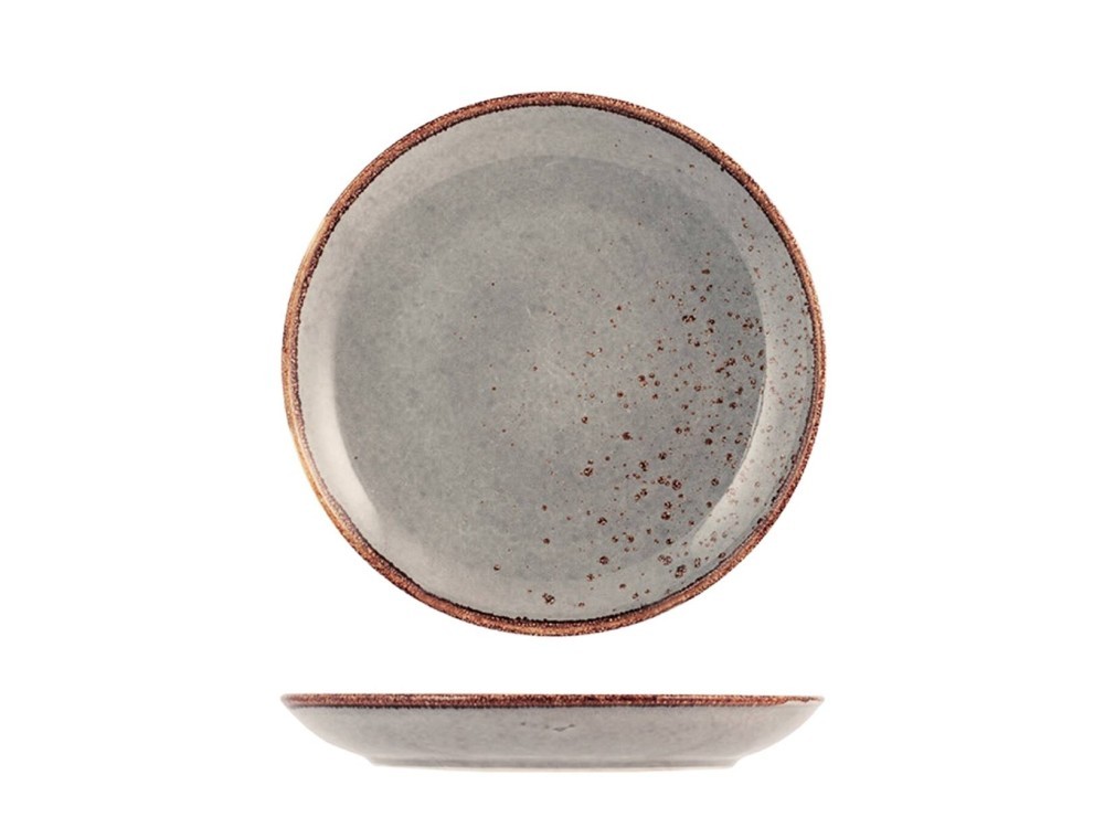 6 Fruit Plates Reactive Gray 20 cm H&H