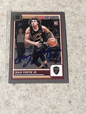2023-24 Premium Stock Craig Porter Jr #65 Signed On Card Rookie Autograph Auto