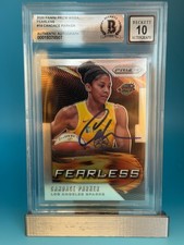 2020 PANINI PRIZM WNBA "FEARLESS" - CANDACE PARKER - SIGNED BECKETT AUTO 10