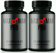 (2 Pack) Max Man Pro Advanced Male Health Supplement to Boost Energy & Endurance