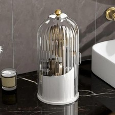 with Holder Concealed Cover Dustproof Sliding Lid 360  Rotating Toothbrush    