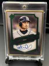 2021 Topps Transcendent Ichiro Suzuki Gold Framed Auto Emerald 14/15 TCA-1
