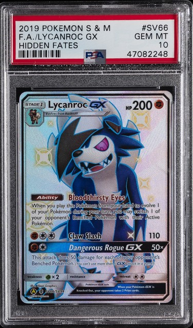Lycanroc GX #SV66 (Hidden Fates (2019))