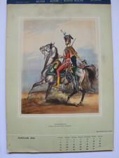 Reiter, Rosse, bunte Röcke Kalender Military Calendar 1964