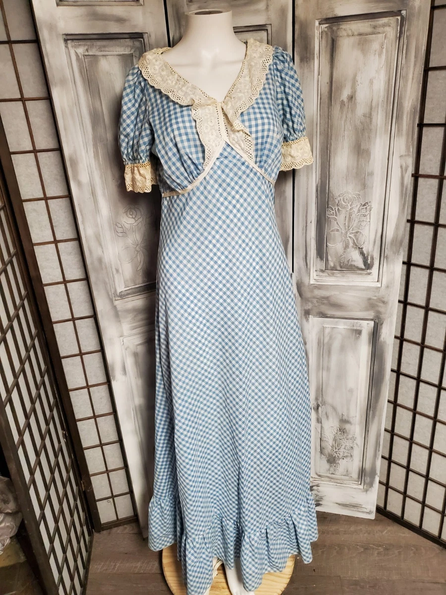 open lace back dress Vintage Prom Dress One Shoulder Ruffled Floral Lilac Print Barbie Small 2 1970s