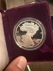 1991-S $1 AMERICAN SILVER PROOF EAGLE w/OGP & COA - FREE SHIPPING!