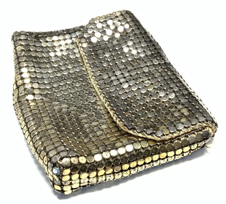 Bolsa de troca de embreagem Whiting & Davis prata frisada KX501 - Imagem 3 de 4