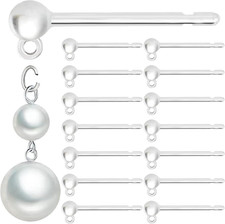 30pcs Safety Non-Allergenic Plastic Earring Posts Ear Wire Anti Allergy Posts Ea