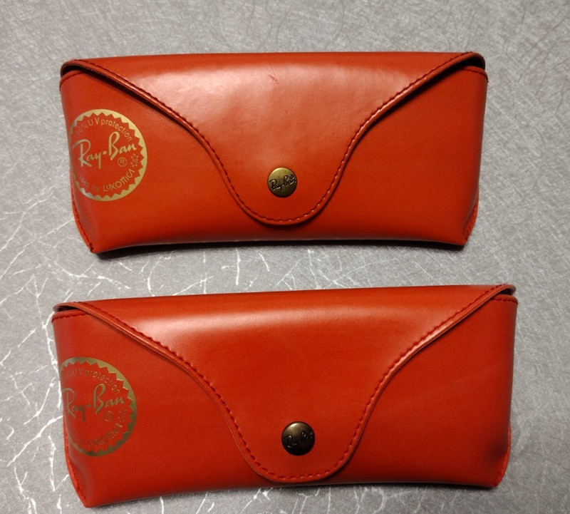 Ray‑Ban Soft Eyeglass Sunglass Cases, Orange, Lot of 2, Preowned Excellent