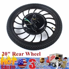 Ebike Electric Bicycle Conversion Kit 20" E-Bike Rear Hub Motor Wheel