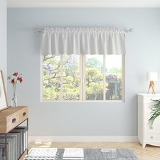 Greyish Small Tiers Kitchen Short Small Mini Window Curtains Valance 10 inches