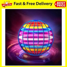 Gyroscopic Anti-Gravity LED Flying Ball Toy for Kids - Black Tech Magic