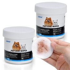 300 PCS Biodegradable Dog Eye Wipes Hypoallergenic Cat Tear Stain Remover Pads