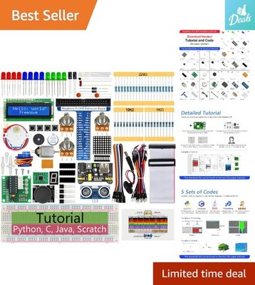 Ultrasonic Starter Kit for Raspberry Pi with 820-Page Tutorial - 108 Projects