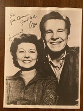 Ozzie Harriet Nelson Signed Autographed Photo Adventures Of Ozzie And Harriet  