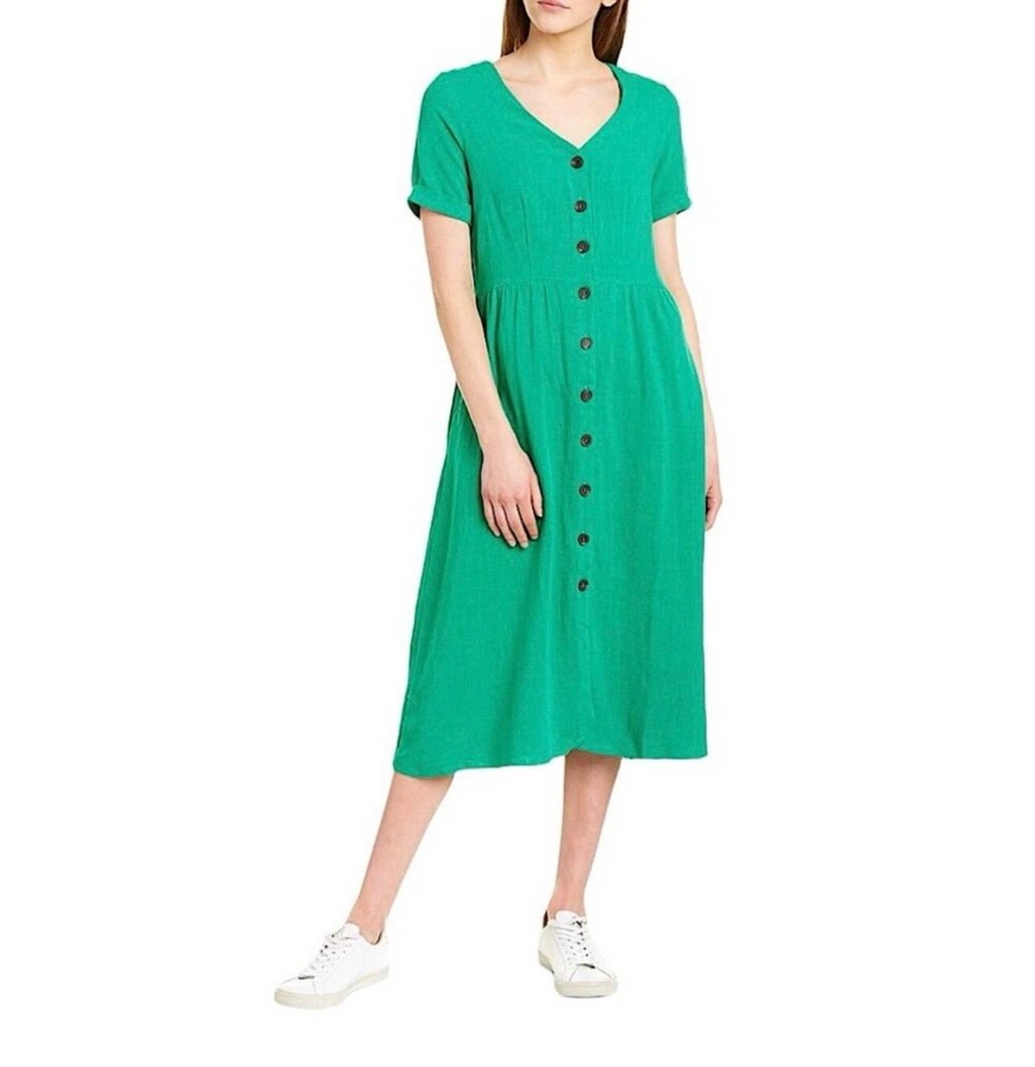 NWT Joules Green Jessica Linen Blend Button-Front Midi Dress with Pockets size 8 | eBay NWT Joules Green Jessica Linen Blend Button-Front Midi Dress with Pockets size 8 | eBay