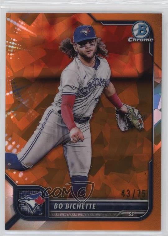 2022 Bowman Chrome Sapphire Edition Orange 43/75 Bo Bichette #81 v9t