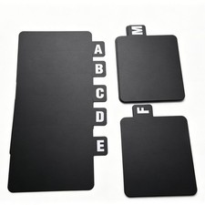 26PCS Alphabet Record Dividers Bold A-Z Labels Durable for Vinyl CD Books Files