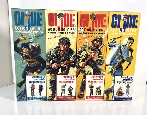 GI Joe Anniversary Action Edition Set of 4 BOXES ONLY by Hasbro 2003