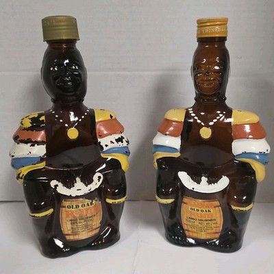 Old Oak Rum Empty Bottles Angostura Limbo Drummer Trinidad West Indies No Hats 