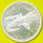 "The Great State of Florida" Gator 1g gram .999 Silver Coin