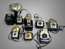 Lot of 8 Vintage Kodak Brownie Variant Cameras - Untested Sold As Is