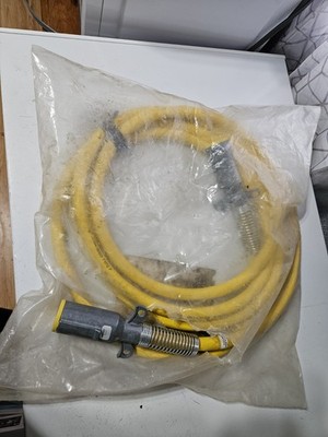 PHILLIPS 31-2053 Trailer Power Cable12 ft.Straight,ISOFLEX,w Zinc Die-Cast Plugs