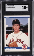 1984 FLEER UPDATE #U27 ROGER CLEMENS ROOKIE RC SGC 10