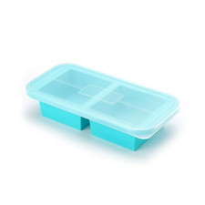 2 or 3-Piece Silicone Freezer Tray Mold with Lid, Storage Box Food Box, Storage