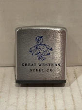 Vintage Zippo Tape Measure Great Western Steel Co. 