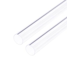 2pack ID 15mm OD 16m,0.4m Length PVC Clear Plastic Tube Hard Round Tube