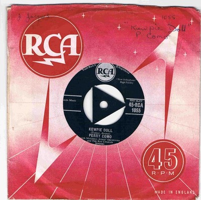 Perry Como - Kewpie Doll / Dance Only With Me - Used Vinyl Record 7 - G8100z