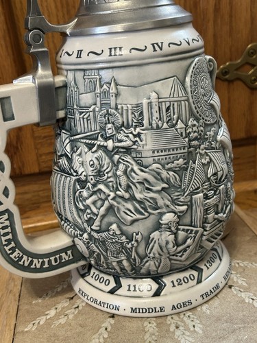 2000 Millennium Miller Beer Stein, Miller Brewing Co. Ltd. Ed., Brasile, come nuovo - Foto 7 di 13