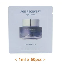 O HUI Age Recovery Eye Cream 1ml x 60pcs Anti Wrinkle Firming Elastic K-Beauty