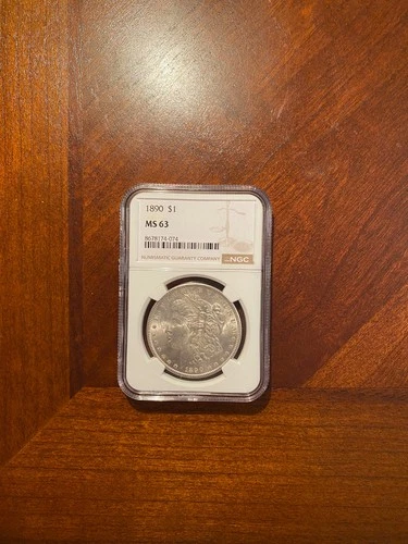 1890 Morgan Silver  Dollar NGC MS63