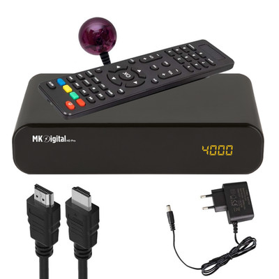 MK Digital HD-Pro 1080p FULL HD Sat Receiver  Scart, HDMI, EPG USB Mediaplayer