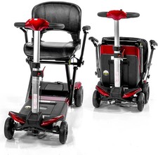 Sola Transformer Auto Folding Mobility Scooter Red
