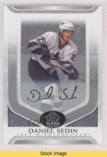 2020-21 SP Signature Edition Legends Silver Script Daniel Sedin #2 HOF READ 0l6f