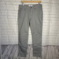 NWT Collars and Co Pants 32x32 Gray CEO Chino Five Pocket Cotton Stretch Grey