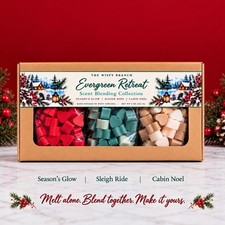 Christmas Wax Melt Gift Set |Holiday Spice, Balsam Fir, Vanilla| Scent Blending