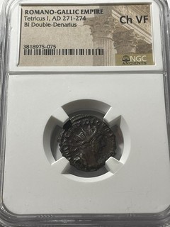 Roman Bronze Coin Tetricus I AD 271 274 NGC CH VF