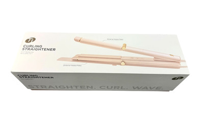 T3 Curling Straightener 2-in-1 Styling Curl  Wave and Straightens Pink Rose Gold