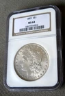 1883 MORGAN SILVER DOLLAR ~ NGC MS64 ~ OLD BROWN LABEL ~ A HINT OF TONE
