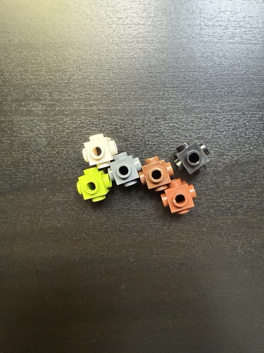 Lego Part 4733 1x1 Studs 4-sides | CHOOSE QTY COLOR | Snot Brick | Washed - Picture 2 of 3