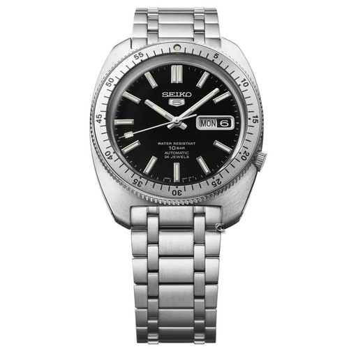 Seiko 5 SRPL93K1 SBSA313 Automatic 1960 Black Dial Stainless Limited Edition - Picture 2 of 5