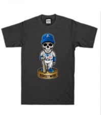 streetwise Bobblehead Graphic T-Shirt Black & Gray M-5XL